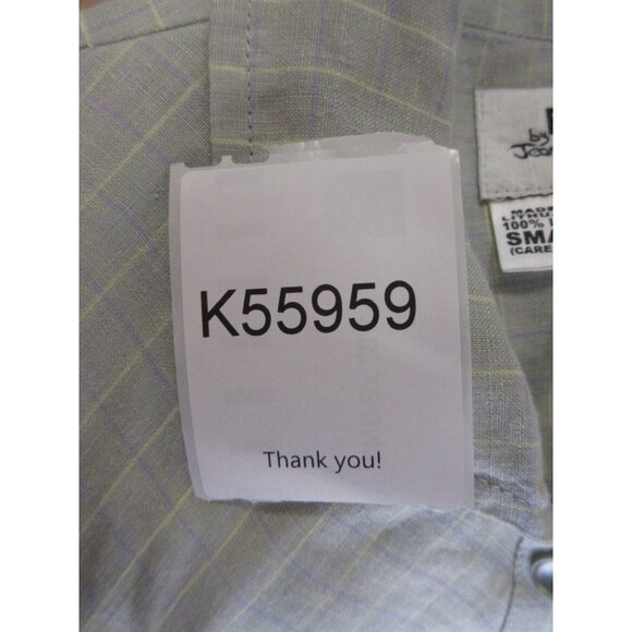 Flax Top Small Linen Tunic Shirt Lagenlook Cottagecore Button Down - Picture 9 of 9